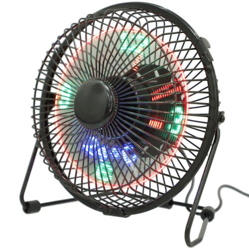 Personal USB Desk Fan Desktop Alarm Clock Table Fans Multifunction