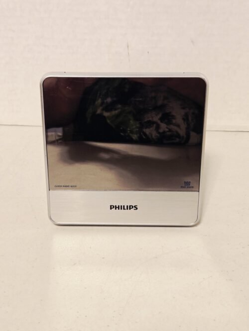 Philips AJ3231/37 Mirror Finish Digital Dual Alarm Clock w/AM/FM & Audio-in Aux