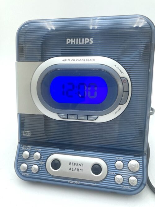 Philips AJ3977/37 CD Player AM FM Radio Dual Alarm Clock