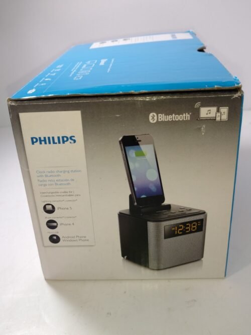 Philips AJT3300/37 Bluetooth Dual Alarm Clock Radio and Speaker