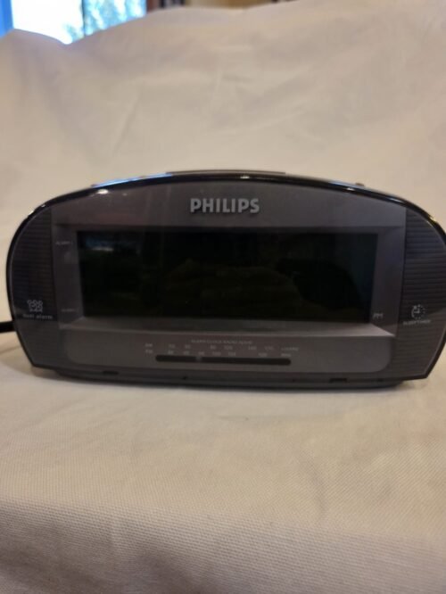 Philips Clock Radio Large Display AJ3540 Dual Alarm AM FM