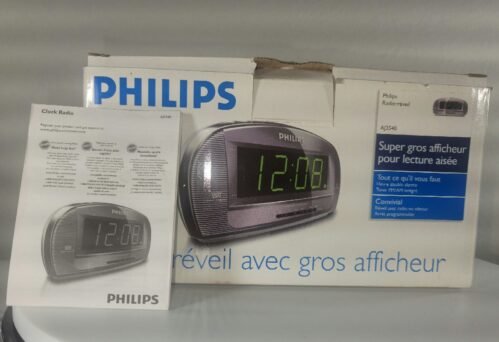 Philips Clock Radio Tested Working Large Display AJ3540 Dual Alarm AM FM B-4