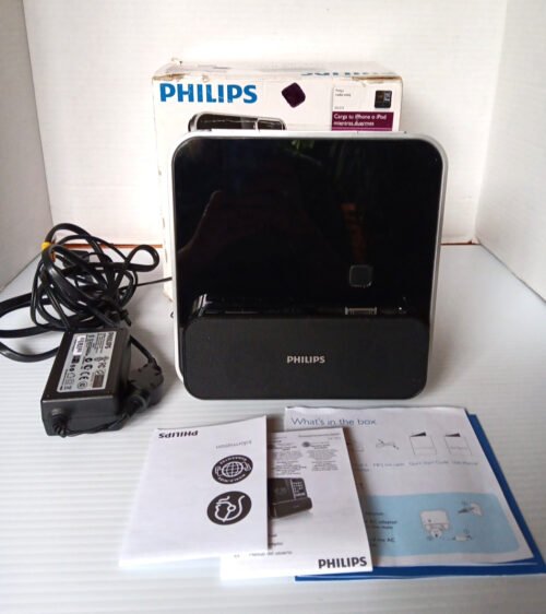 Philips DC315/37 iPhone iPod Docking Station Speaker System LED Clock Radio