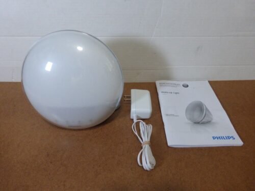PHILIPS HF3520 Wake-Up Light Sunrise Alarm Clock w/ Nature Sounds & FM Radio
