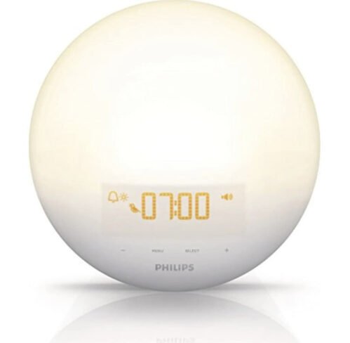 Philips Wake-Up Light Alarm Clock with Sunrise Simulation & Sunset Fading HF3510