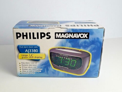 Phillips Magnavox Dual Alarm Clock Radio AJ3380/17