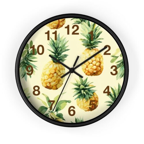 Pineapple Wall Clock, Tropical Home Decor, Kitchen Clock, Fruit-themed [...]