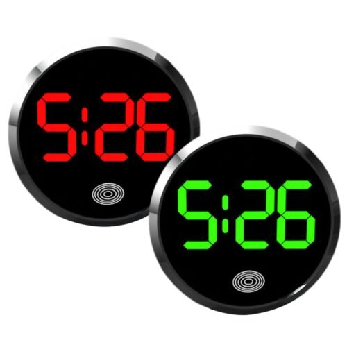 Pocket Small Mini Luminous Quartz Analog Watch Stick-On Clock For Car Boat