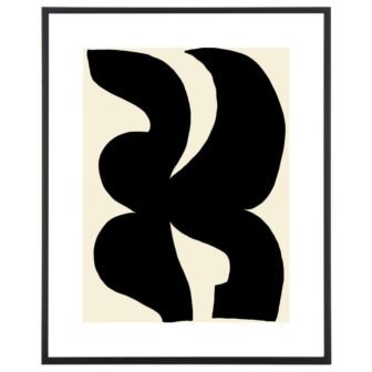 Poet'S Pen Framed Mixed Media Abstract Wall Art 4 in. x 27...