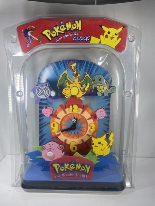 Pokemon Clock Retro 1999 Brand New