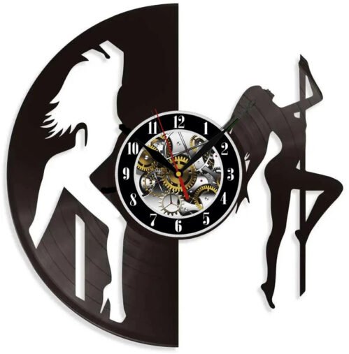 Pole dance Wall Clock - Retro Decor - Unique Home Accent - Perfect Gift