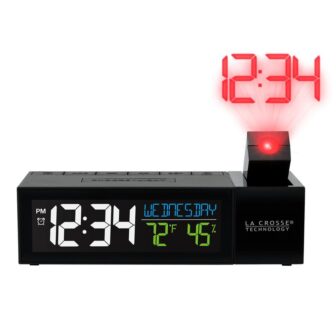 Pop Up Bar Projection Electric Alarm Clock with USB Charging Port