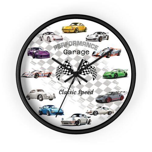 Porsche Collectors Classic, Wall Clock, Unique Gifts, Office Décor.