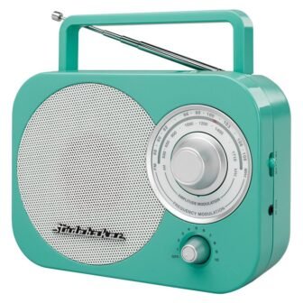 Portable AM/FM Radio in Teal