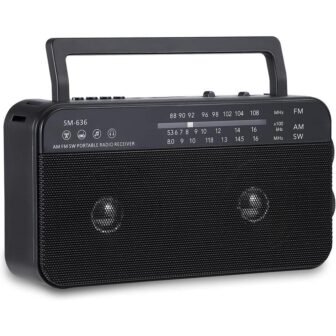 Portable AM FM Shortwave Radio with Bluetooth Speaker Plug-in Wall, 3X D...