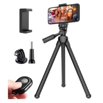 Portable And Adjustable Flexible Phone Tripods Camera Stand Holder with Remote