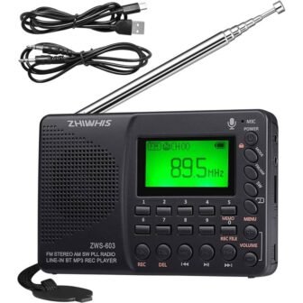 Portable Bluetooth Radio, FM AM Shortwave Radios with Sleep Timer and Preset...