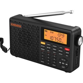 Portable Radio AM/FM/SW/LW/WB Weather Radio Shortwave Radio Receiver with NOAA Alert, Battery...
