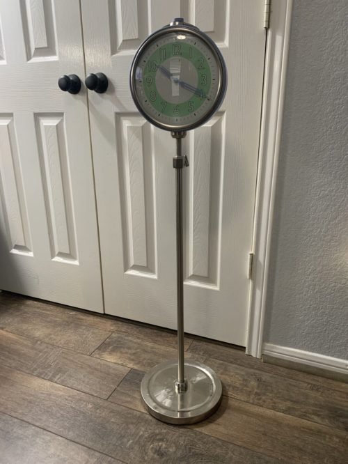 Pottery Barn Teen Floor Clock Pedestal Alarm Clock Extends To 63” Tall