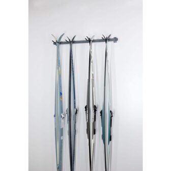 Powder Coat Steel Cross Country 4-Ski Storage Rack