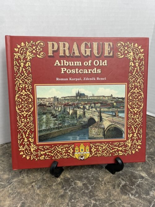 Prague Album Of Old Postcards Roman Karpas Zdenek Benedict HC Rare Book