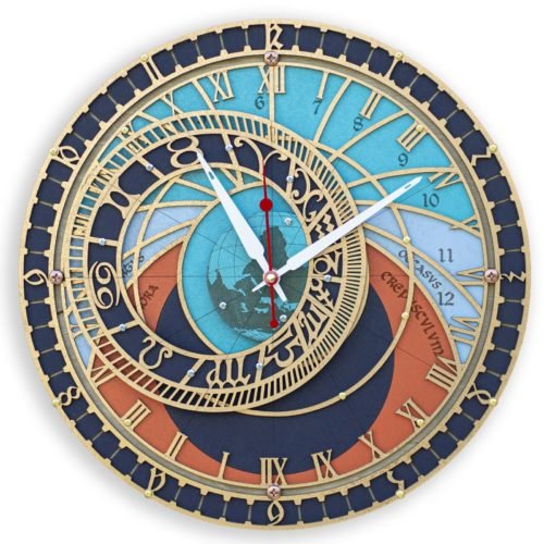 Prague Orloj Astronomical Large Wall Clock Handcrafted Home historical art Decor