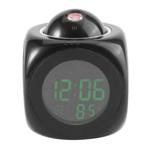 Projection Alarm Clock Digital Voice Report LED Clock Talking Bedside