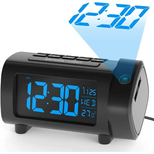 Projection Alarm Clock For Bedroom Radio Alarm Clock With Projection Ceiling On