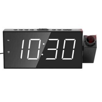 Projection Digital Alarm Clock for Ceiling, Wall, Bedroom FM Radio, 7 in....