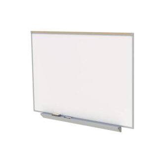Proma 4 x 8 ft. Porcelain Whiteboard, Magnetic, Satin Aluminum Frame, White