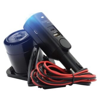 Pro Rechargeable Universal Car Alarm with Siren and Remote