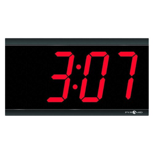 PYRAMID 41357G Synchronized Digital Clock,11.5"W,6.25"H 1PB92