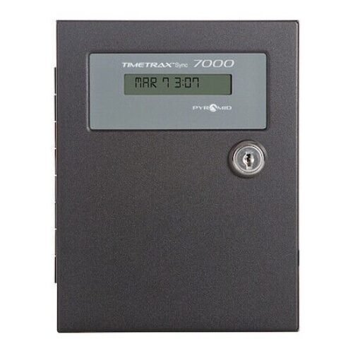 Pyramid 7000 6-3/8" Digital Master Controller Wall Clock, Beige