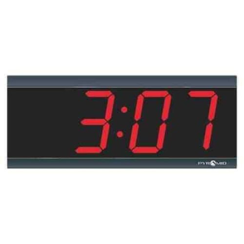 Pyramid 9D34br 11-1/4" Digital Led Wireless Synchronized Clock, Black