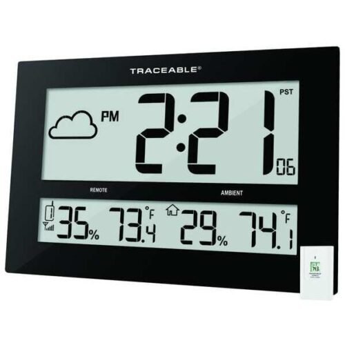Pyramid Technologies Black 4" Digital Wall Clock