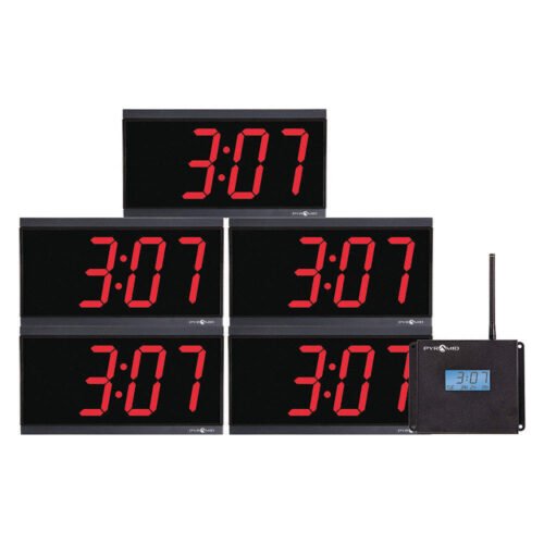 PYRAMID WSCBD-5 Digital Clock Starter Pack,11.5"W,4.5"H 15F570