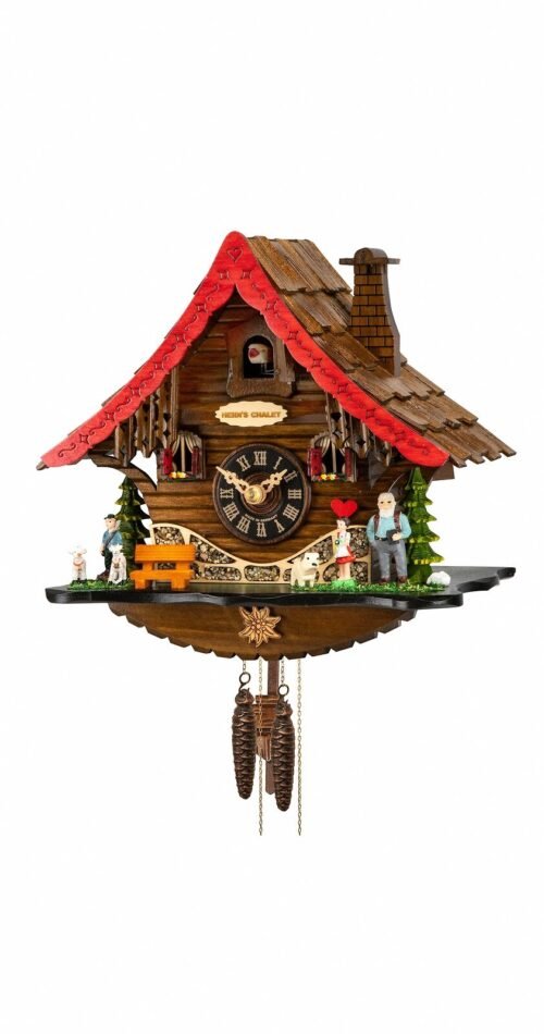 Quartz Cuckoo Clock Heidi house with music EN 4713 QM NEW