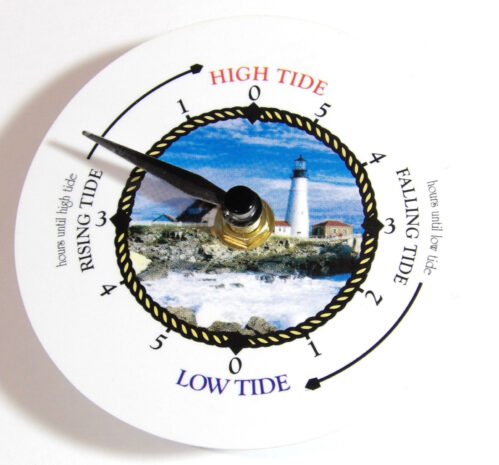 Quartz Tide Tidal Clock With 4 1/4" Styrene Dial, Table/Wall Clock