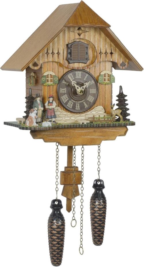 Quarz Kuckucksuhr Schwarzwaldhaus, Paar TU 427 Q