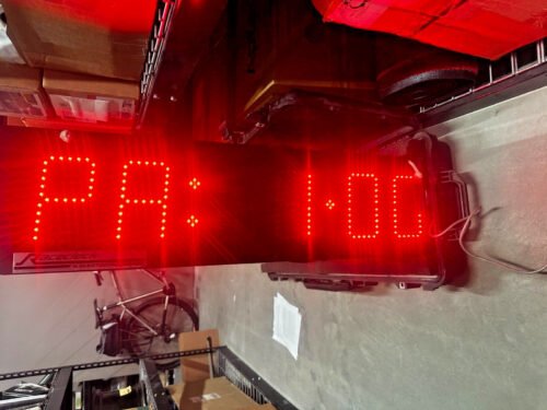 RACECLOCK BRAND LARGE 6" DUAL SIDED DISPLAY MODEL 1207-6XL