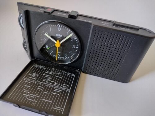 Radio Braun ABR313sl w/Alarm clock w/Box quarts Germany from Japan JP