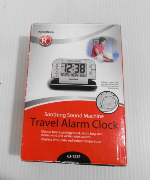 Radio Shack Soothing Sound Machine Travel Alarm Clock 63-1232