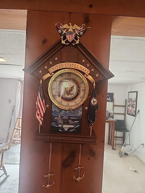 RARE BRADFORD EXCHANGE Navy Coo Coo Clock SEE Description