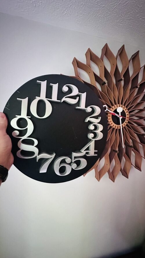 Rare George Nelson Howard Miller Wall Clock Raised Numbers Zeeland Prototype Old