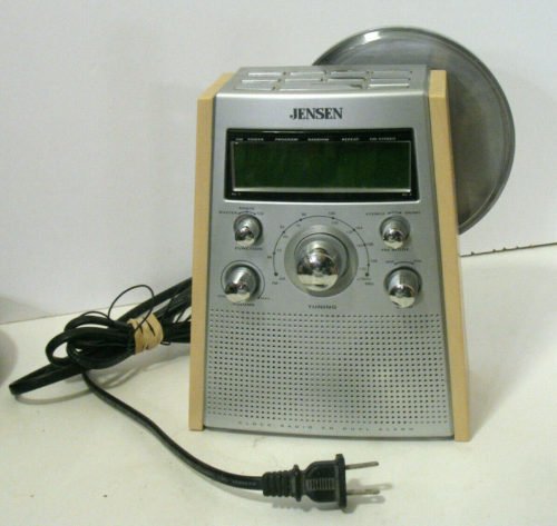 Rare Jensen JCR 560 Radio Atomic Dual Alarm Clock Radio CD Player