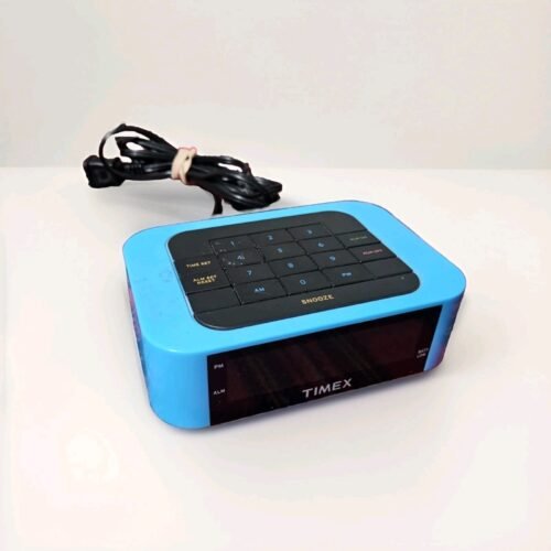 RARE Timex T123L LED Alarm Clock โ Multicolor Digits โ Retro Style