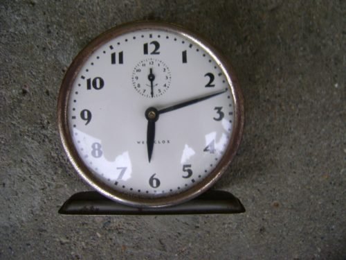 Rare Vintage Antique Metal 1920 Westclox Windup Desk Table Alarm Clock Bingo