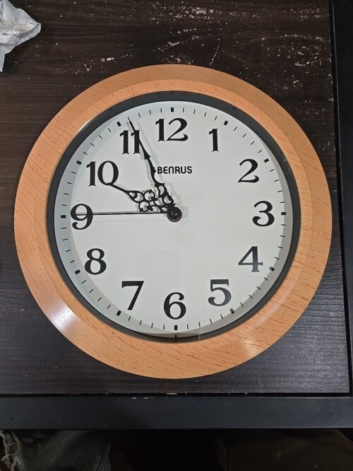 Rare Vintage Benrus Wall Clock 11" Great Working Condition