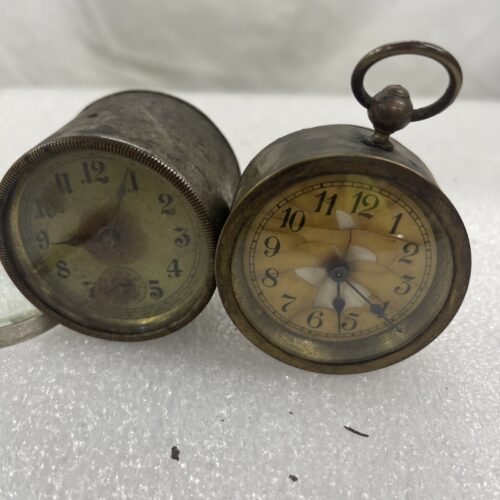 RARE Vintage New Haven & German Wind Up Alarm Clocks for Parts/Restore