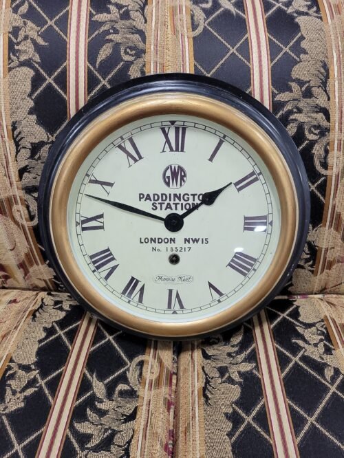 Rare Vintage THOMAS KENT Paddington Station Circular Wall Clock Made In England